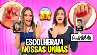 FIZEMOS A INICIAL DELES NAS NOSSAS UNHAS!!
