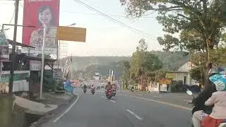 Menikmati suasana pagi dari jalan lingkar Ambarawa menuju jalan lingkar Salatiga