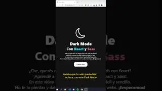 🌚 Dark mode en menos de 1 minuto con React y Sass 