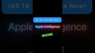 iOS 18.1 is Here! Major New Features You Need to Know! #iOS18 #AppleUpdate #iPhoneFeatures #SiriTips