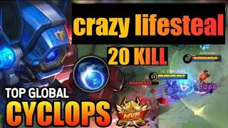Cyclops Best Build 2023 Unstoppable  - Build Top 1 Global Cyclops ~ Mobile Legends (MLBB)
