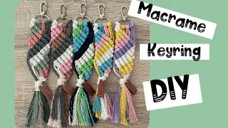 Macrame Keyring DIY Tutorial | Easy | Mixed Colours| Beginners