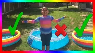 *DON'T Trust Fall Into Wrong Pool Challenge!!!! Karas’ toys and fun