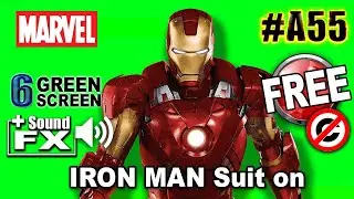 Iron Man suit on Green Screen 3D