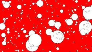 12Hrs of White Bubbles on Red