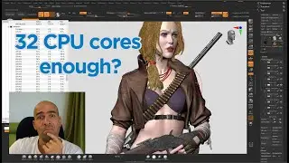 How many CPU cores can Zbrush utilize?