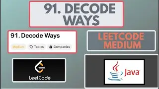 Leetcode | 91. Decode Ways | Medium | Java Solution