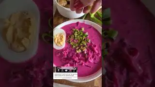 Окрошка для Барби | Летний холодный свекольник #рецептынакаждыйдень #готовимдома