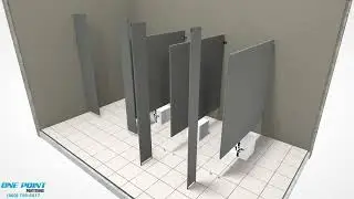 Bathroom Stalls Powder Coated Steel Install – InCorner