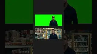 Ryan Gosling In The Store Shopping - Drive 2011 - Green Screen