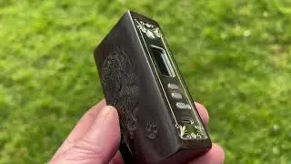 "Parlour" a dna100c pure wood engraved plated silver 21700 mod