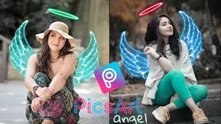 Picsart neon wings photo editing like atharv raut ll Instagram new viral photo editing ll