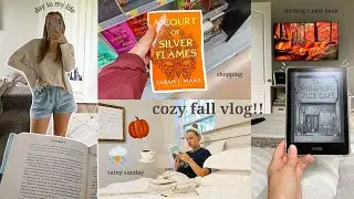 spend the first day of october with me (lots of rain & realistic day in my life vlog) 🎃🕯️📚🌧️🤎