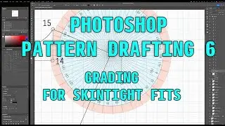 Photoshop Pattern Drafting 6 - reduction & grading