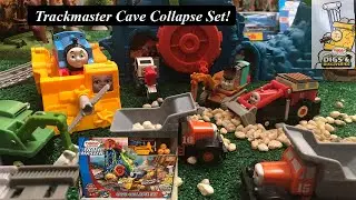 Thomas and Friends Digs and Discoveries Toy Train Set-Trackmaster Cave Collapse Set!