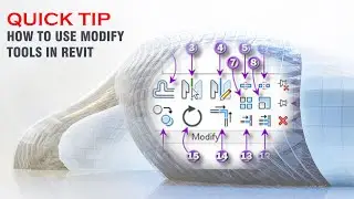 How to use Modify Tools in REVIT