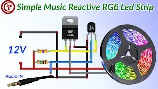 Simple music reactive led strip