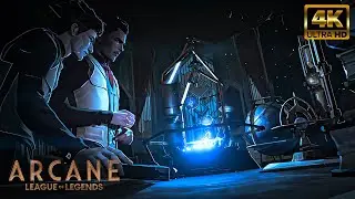 [4K AI] | Arcane | Victor & Jayce Activate Hextech Scene | UPSCALED