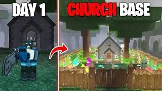 I Built The Ultimate Church Base in 99 Nights in the Forest!