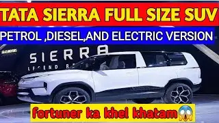 tata Sierra ev competition for fortuner #tata #mahindra #toyotaFortuner