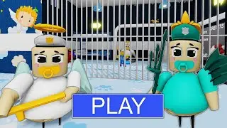 🧜‍♂️ POSEIDON BABY BARRY UPDATE 🍼 NEW SCARY OBBY FULL GAMEPLAY (ROBLOX)