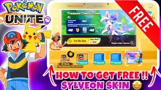 How To Get FREE !! Elegant Style Sylveon Skin🤩 How To Do Treasure Chest Challenge in Pokemon Unite 🔥
