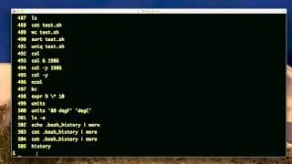 command history (unix basics)