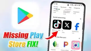How To Fix Missing Google Play Store Android Phone | Missing Play Store Solved