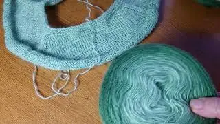 Эксперимент из пряжи Alize angora gold ombre batik.