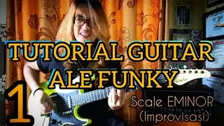 Ale Funky Guitar lick lesson ( 1 ) DM PICKING RUN #tutorial