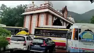 Heavy flooding & Rain at Tirumala Tirupati - Hill Waterfalls - Lord Balaji Temple