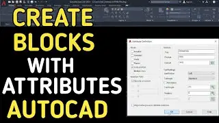 How to create a dynamic block with attributes in AutoCAD | Title Block in AutoCAD