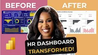 Power BI HR Dashboard Review & Makeover | HR Analytics Dashboard Transformation