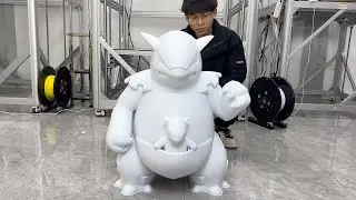 3D printing Kangaskhan with Dowell 3D Printer.#large3dprinter #sculpture  #pokemon  #kangaskhan