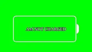 BATTERY CHARGING/ green screen