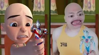 Upin Ipin Makan Telur Ikan Pertama Kali