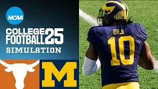 Texas vs. Michigan Week 2 - College Football 25 Simulation Highlights