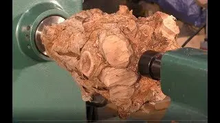 #7.6M VIEWS# The *Crown* of the root of all evil !!!, Wood-turning