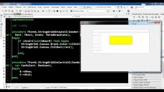 Delphi 20 StringGrid / 8 Brush Color Cells