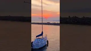 As the Red Sun Sets 🌅 #shorts #poetry #poem #sunset t