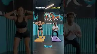 Beginner vs Advanced Workout | Home Workout No Equipment #SHORTS