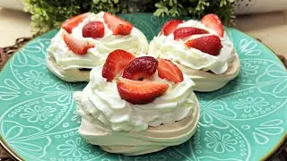 Пирожное безе с ягодами и творожным кремом - так вкусно вы еще не стройнели!