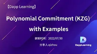 Polynomial Commitment KZG with Examples  ( part 1 )