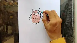 How to Draw Owl | simple Drawing of OWL | STEP BY STEP