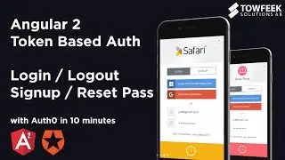Angular 2 Token Based Authentication with Auth0 (signup/signin in 10 minutes)