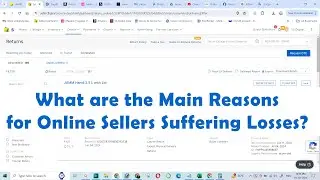 What are the Main Reasons for Online Sellers Suffering Losses?