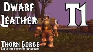 Thorn Gorge Leather Dwarf T1 Set | Custom Battleground Gear for Level 19