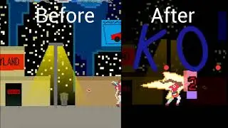 How much of a difference hitstop makes in fighting games | Sky Cross Duel