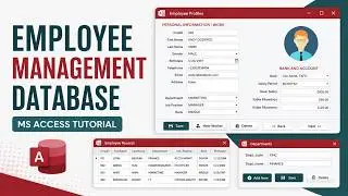 Creating Employee Management Database in MS Access FULL LESSON | Leave Management