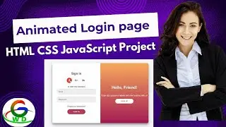HTML CSS JavaScript Project || Slide Form || Login Page || Guri Web Developer | Practice Project